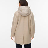 VERO MODA VMGRACE coat boo in oatmeal melange - Image 2