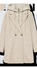 VERO MODA VMGRACE coat boo in oatmeal melange - Image 3