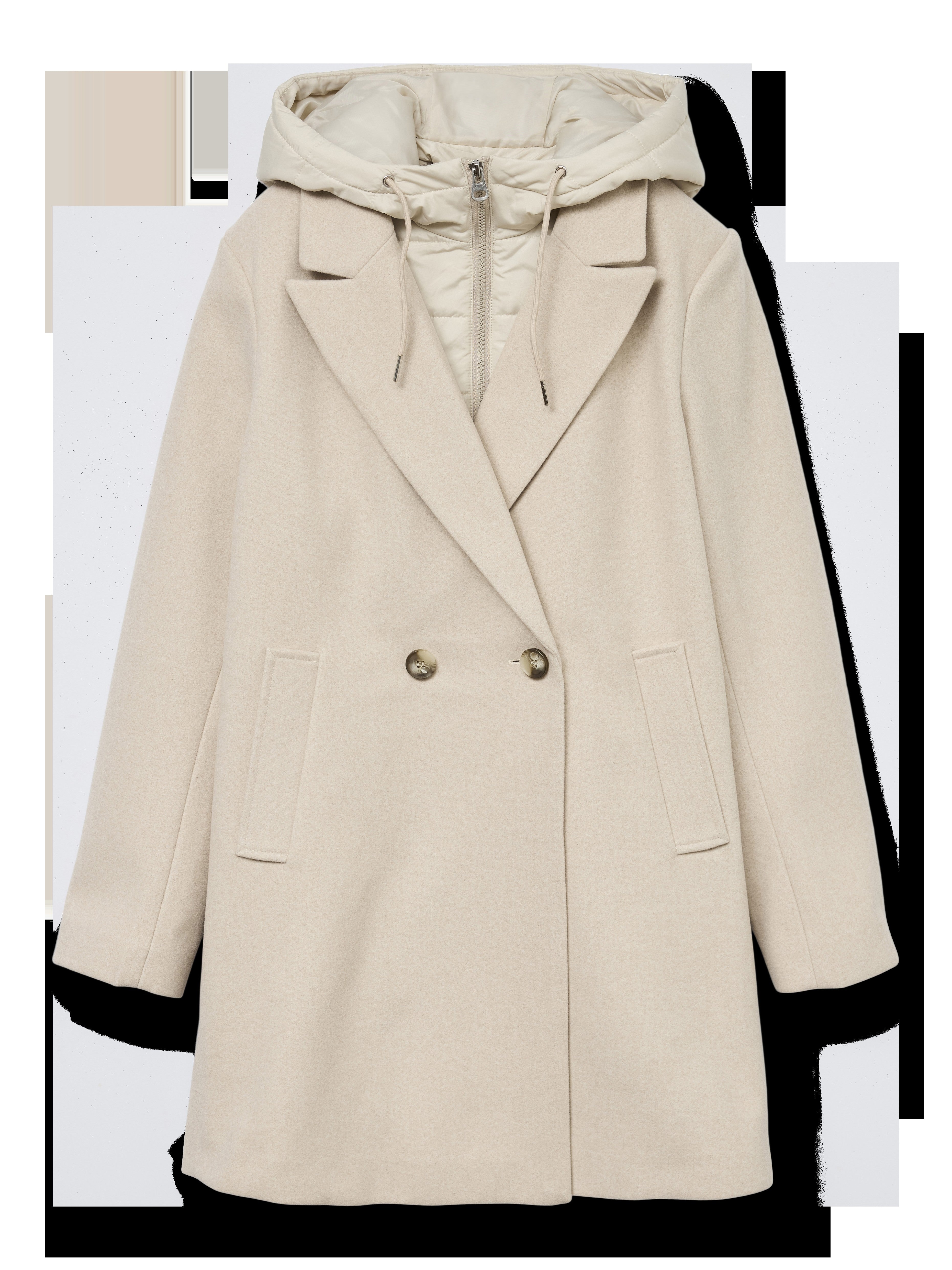 VERO MODA VMGRACE coat boo in oatmeal melange - Image 3