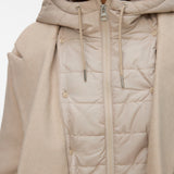VERO MODA VMGRACE coat boo in oatmeal melange - Image 5