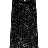 VERO MODA VMHALIA 7/8 skirt in black w. black sequins - Image 3