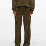 VERO MODA VMHALI wide pant boo in grape leaf - Image 1