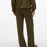 VERO MODA VMHALI wide pant boo in grape leaf - Image 2