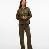 VERO MODA VMHALI wide pant boo in grape leaf - Image 4