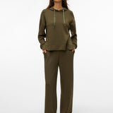VERO MODA VMHALI wide pant boo in grape leaf - Image 5