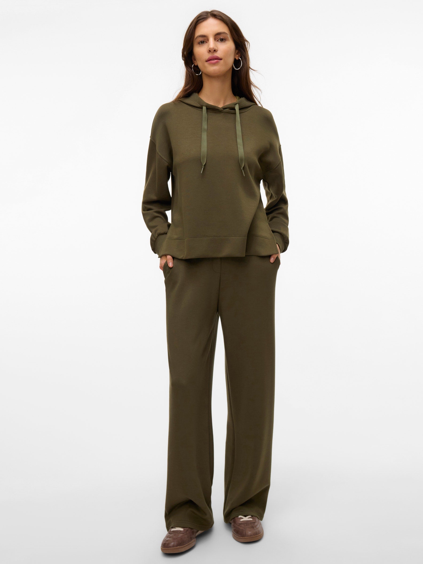 VERO MODA VMHALI wide pant boo in grape leaf - Image 5
