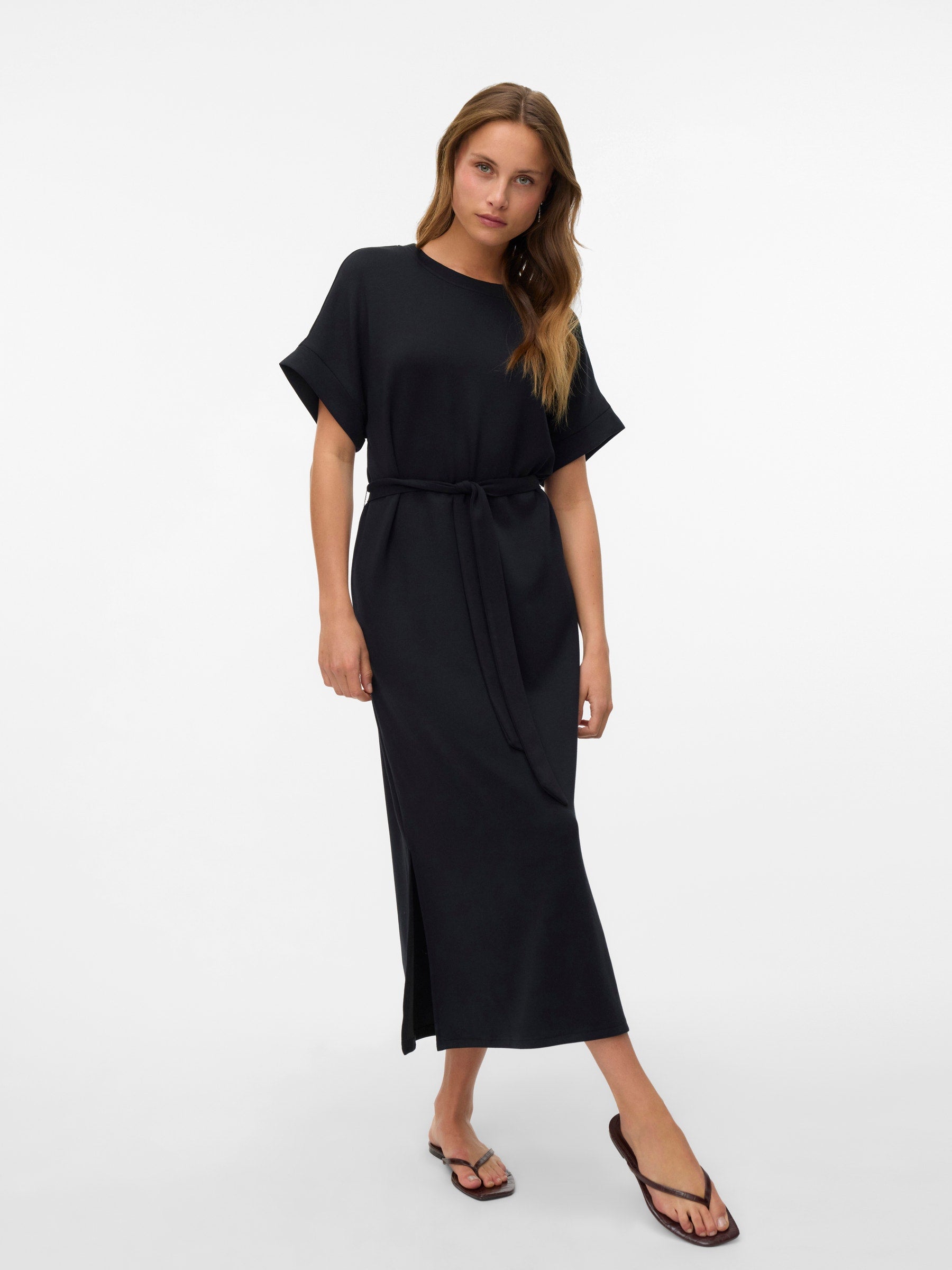 VERO MODA VMHALI 7/8 dress boo in black - Image 4