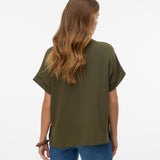 VERO MODA VMHALI top in grape leaf - Image 2