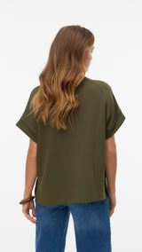 VERO MODA VMHALI top in grape leaf - Image 2
