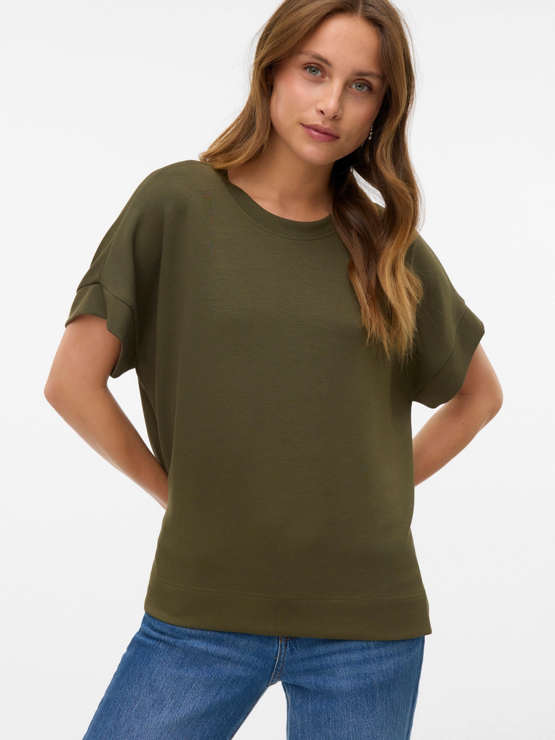 VERO MODA VMHALI top in grape leaf - Image 4