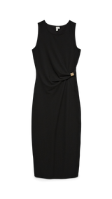VERO MODA VMHOSANNA 7/8 dress - black