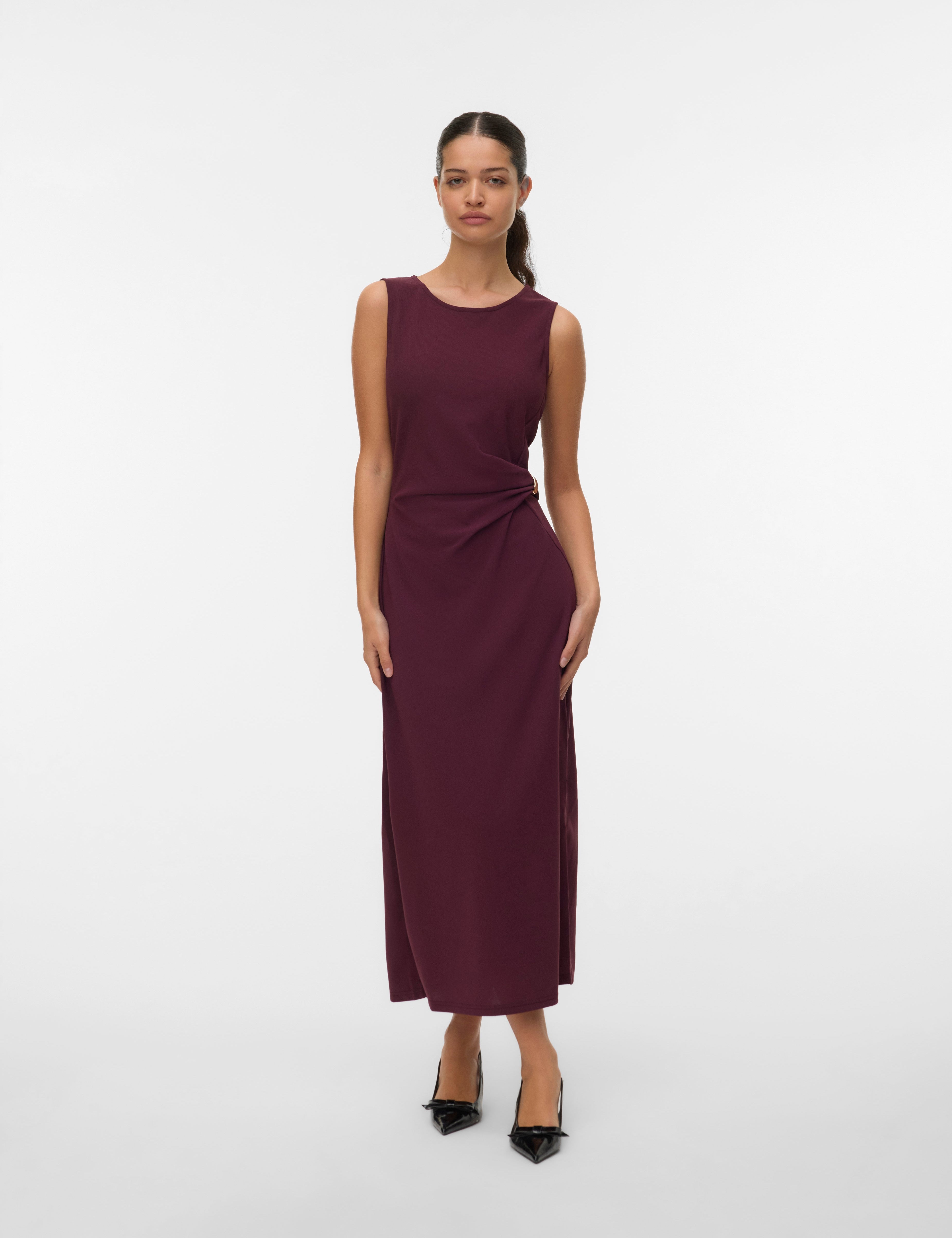 VERO MODA VMHOSANNA 7/8 dress - winetasting