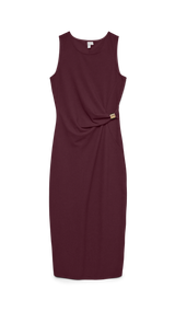 VERO MODA VMHOSANNA 7/8 dress - winetasting