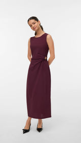 VERO MODA VMHOSANNA 7/8 dress - winetasting