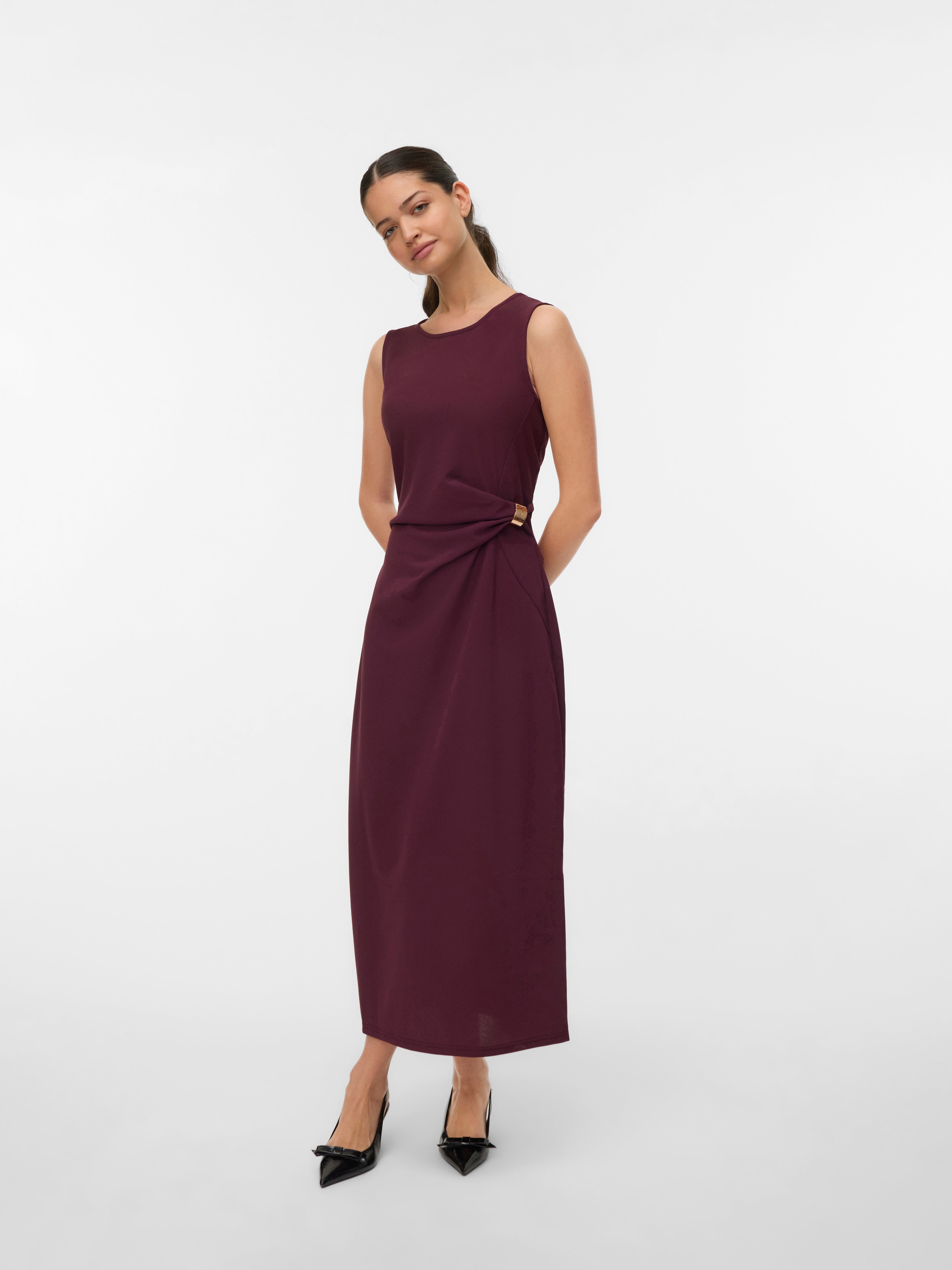VERO MODA VMHOSANNA 7/8 dress - winetasting