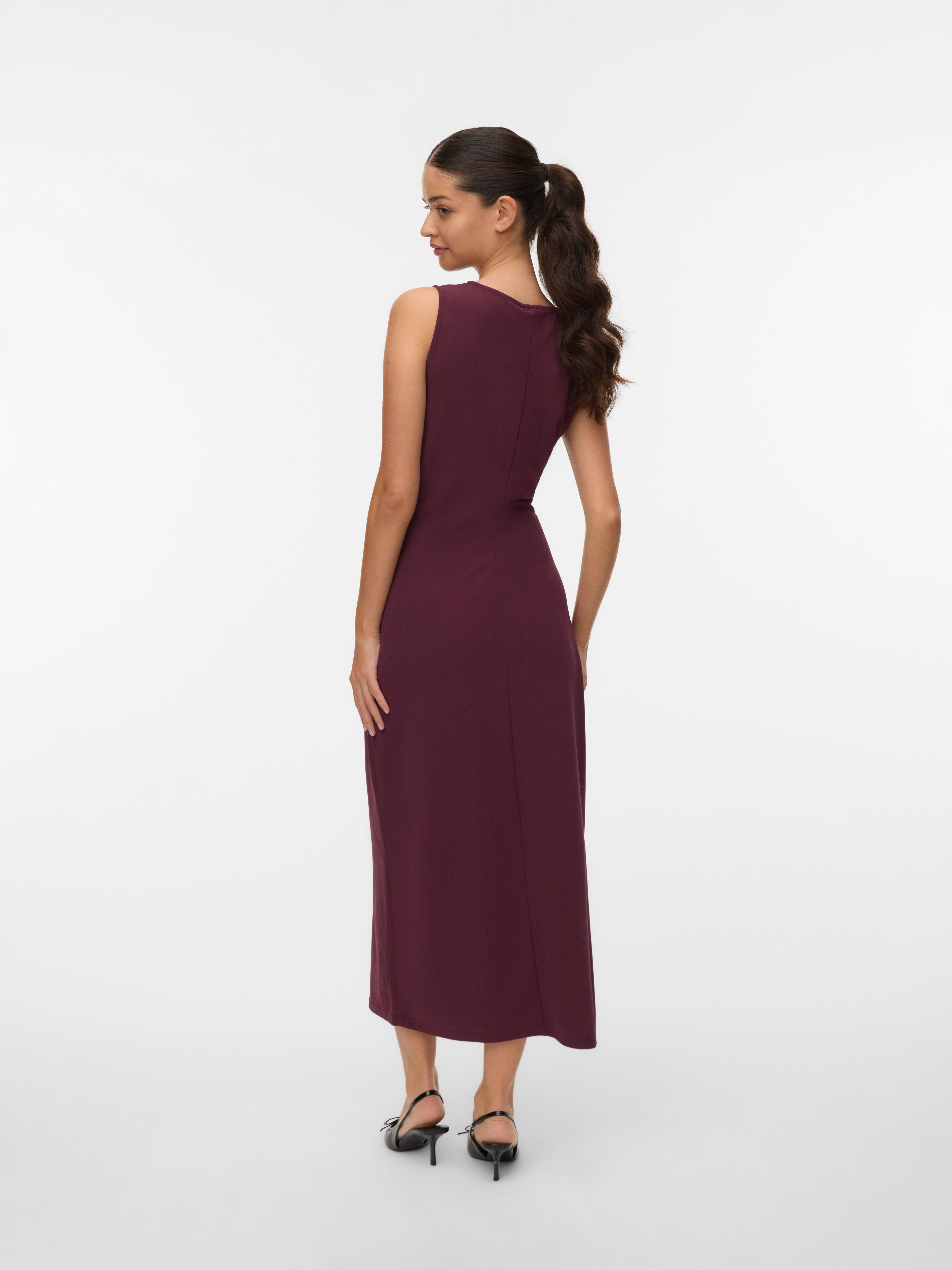 VERO MODA VMHOSANNA 7/8 dress - winetasting