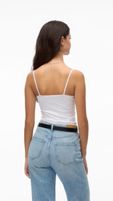 VERO MODA VMINGE lace singlet in bright white - Image 2