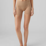 VERO MODA VMJACKIE seamless mini shorts in tan - Image 1
