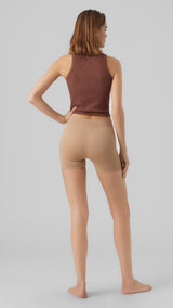 VERO MODA VMJACKIE seamless mini shorts in tan - Image 2
