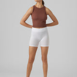 VERO MODA VMJACKIE seamless mini shorts in snow white - Image 4