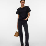 VERO MODA VMJASY o-neck top in black - Image 1