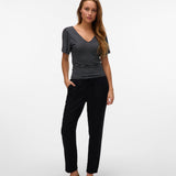 VERO MODA VMJESMILO ankle pants in black - Image 4