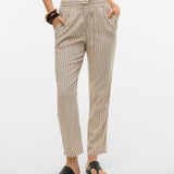 VERO MODA VMJESMILO ankle pants in silver lining - Image 1