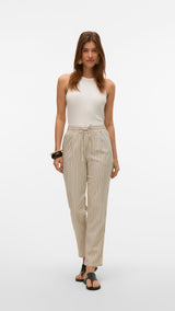 VERO MODA VMJESMILO ankle pants in silver lining - Image 4