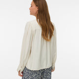 VERO MODA VMJISANA v-neck shirt in birch - Image 2