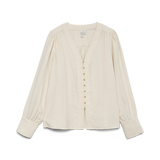 VERO MODA VMJISANA v-neck shirt in birch - Image 3