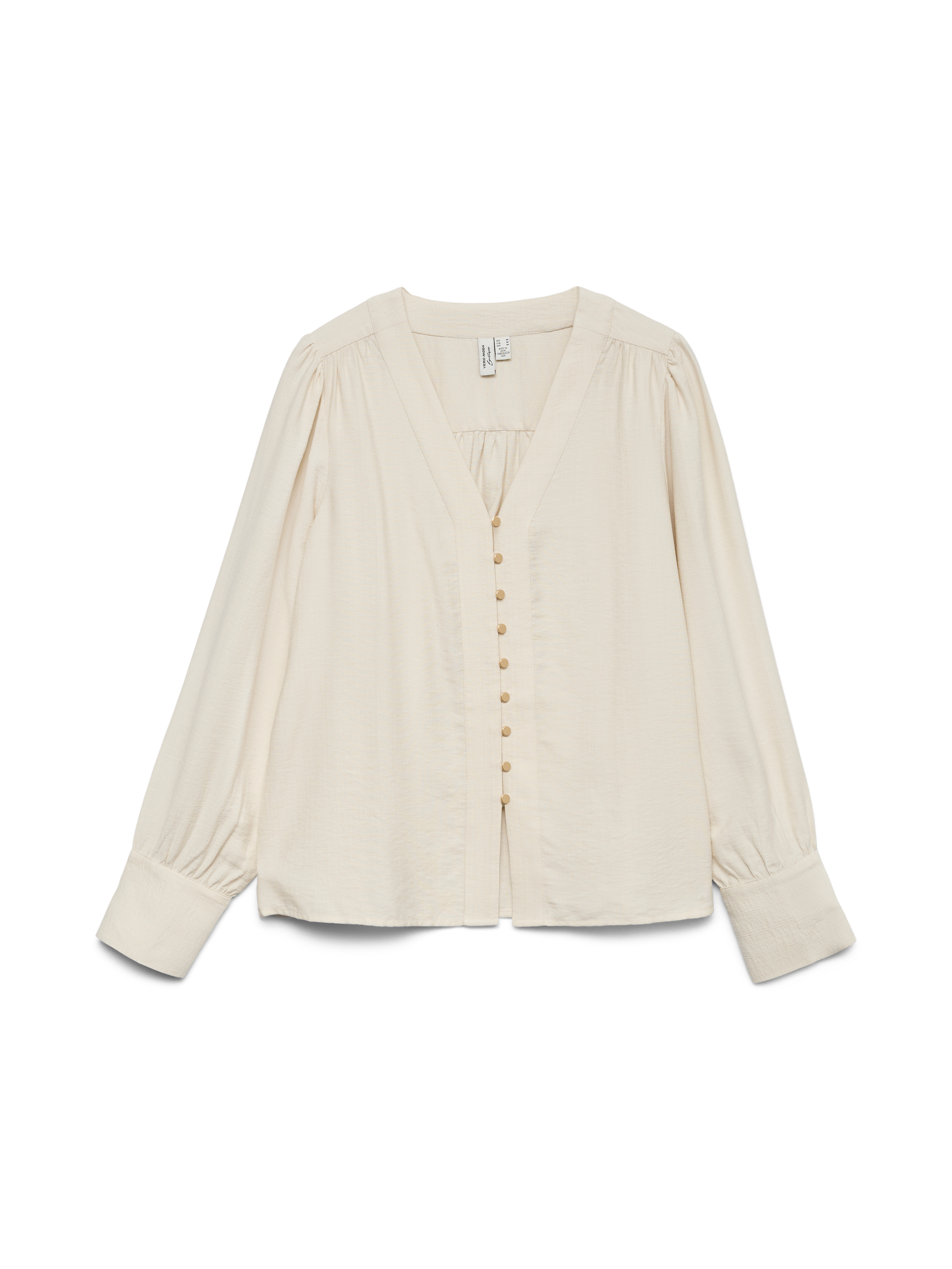 VERO MODA VMJISANA v-neck shirt in birch - Image 3