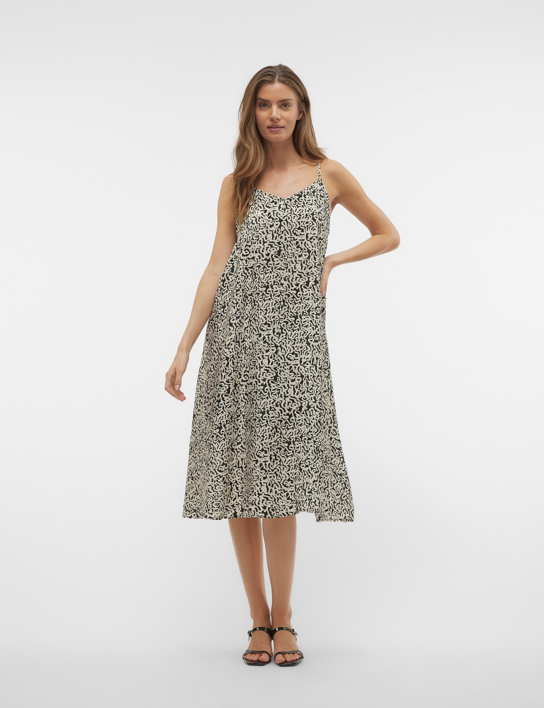 VERO MODA VMJOSIE calf singlet dress in black - Image 1