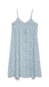 VERO MODA VMJOSIE calf singlet dress in cashmere blue blue molly - Image 3