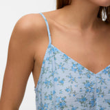 VERO MODA VMJOSIE calf singlet dress in cashmere blue blue molly - Image 5