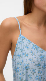 VERO MODA VMJOSIE calf singlet dress in cashmere blue blue molly - Image 5