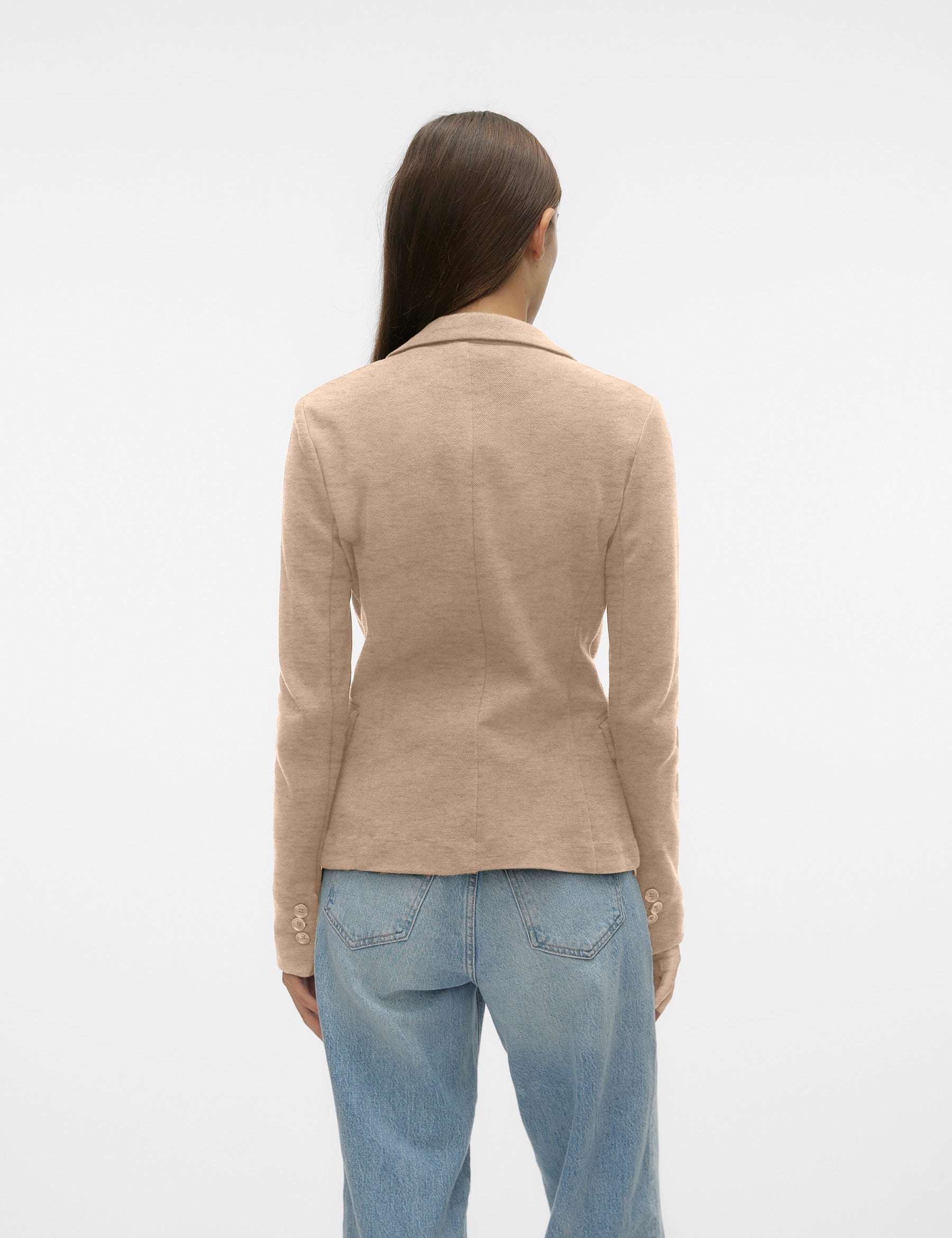 VERO MODA VMJULIA blazer in silver mink melange - Image 2