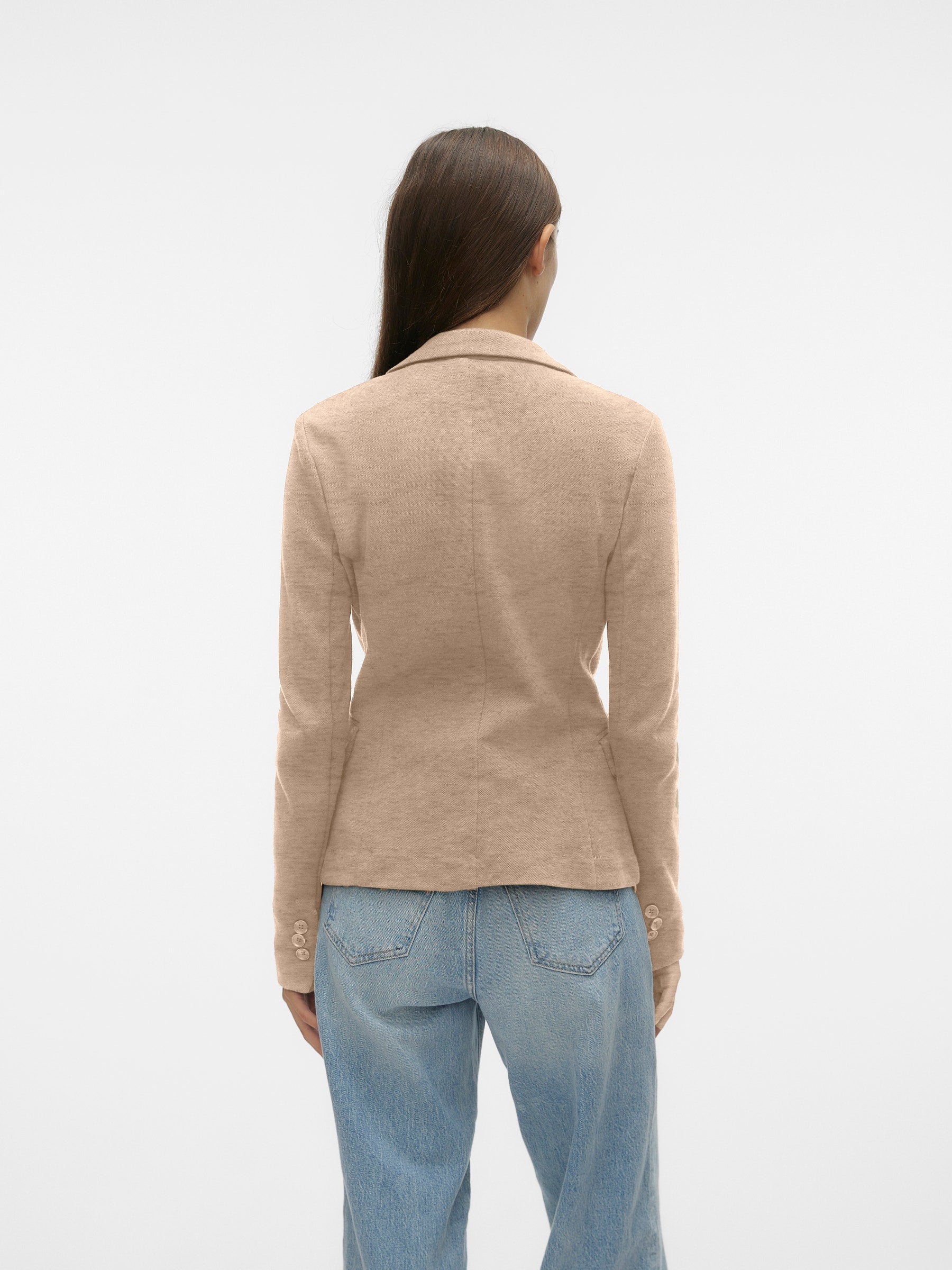 VERO MODA VMJULIA blazer in silver mink melange - Image 2