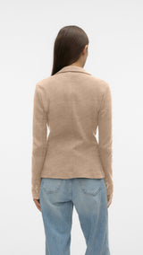 VERO MODA VMJULIA blazer in silver mink melange - Image 2