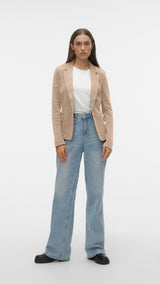 VERO MODA VMJULIA blazer in silver mink melange - Image 4