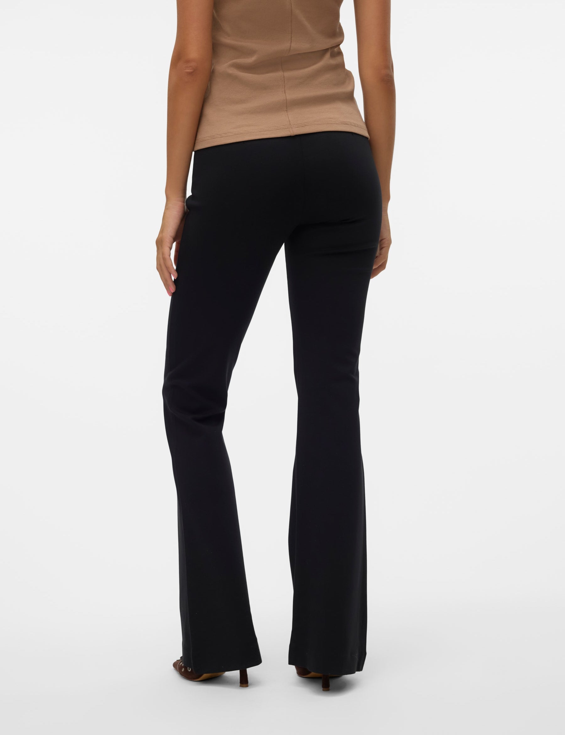 VERO MODA VMKAMMA flared jersey pant in black - Image 2