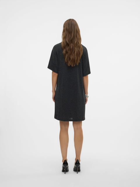 VERO MODA VMKANVA 2/4 tee dress in black