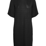 VERO MODA VMKANVA 2/4 tee dress - chocolate torte copper lurex