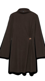 VERO MODA VMKATH short buttn cord dress in chocolate torte - Image 3