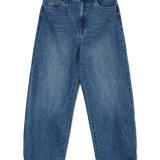 VERO MODA VMKATHY wide cropped jeans in medium blue - Image 3
