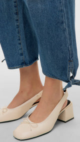 VERO MODA VMKATHY wide cropped jeans in medium blue - Image 7