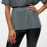 VERO MODA VMKATJA coated belt in black - Image 2