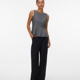 VERO MODA VMKIMBERLY top in dark grey - Image 1