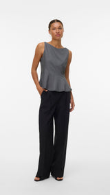 VERO MODA VMKIMBERLY top in dark grey - Image 1
