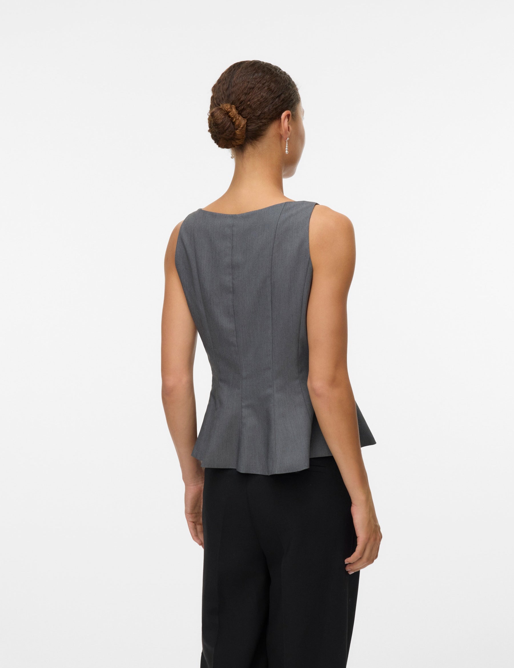 VERO MODA VMKIMBERLY top in dark grey - Image 2