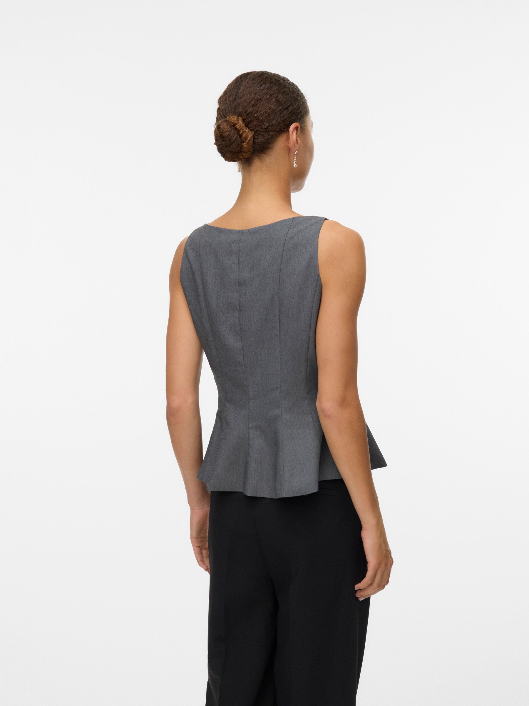 VERO MODA VMKIMBERLY top in dark grey - Image 2